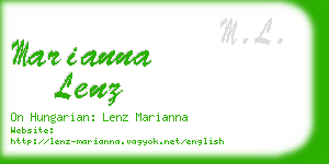 marianna lenz business card